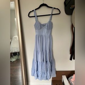 Light blue midi dress